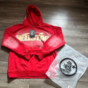 Hellstar Red Hoodie for Men